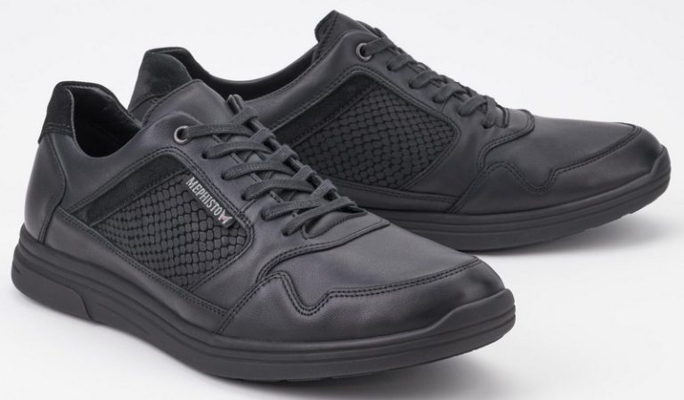 Mephisto FELIPE POLO zwart lederen sportieve heren veterschoenen
